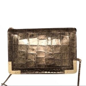 Eric javits embossed leather bag